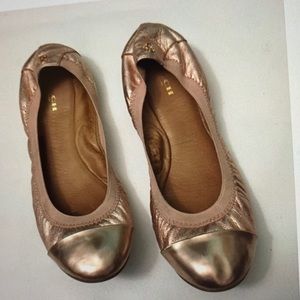 Coach Rose Gold Ballet Flats size 8.5